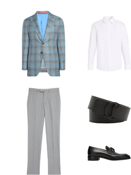 Men's Mooncrest-Buckle Reversible Leather Belt