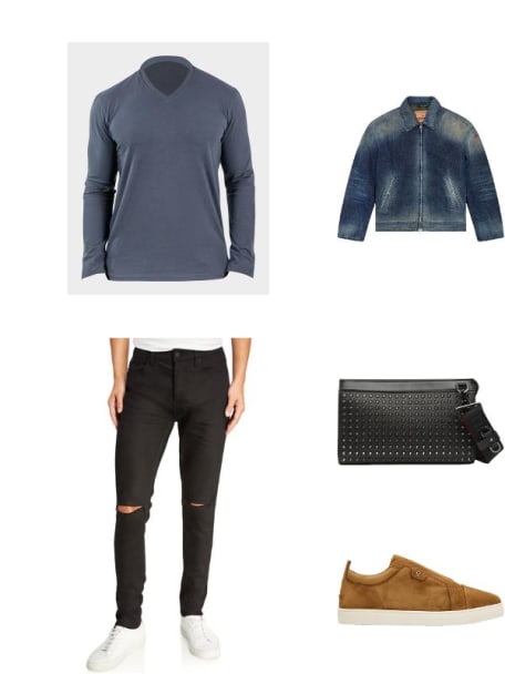 Men's Van Winkly Ace Distressed Jeans