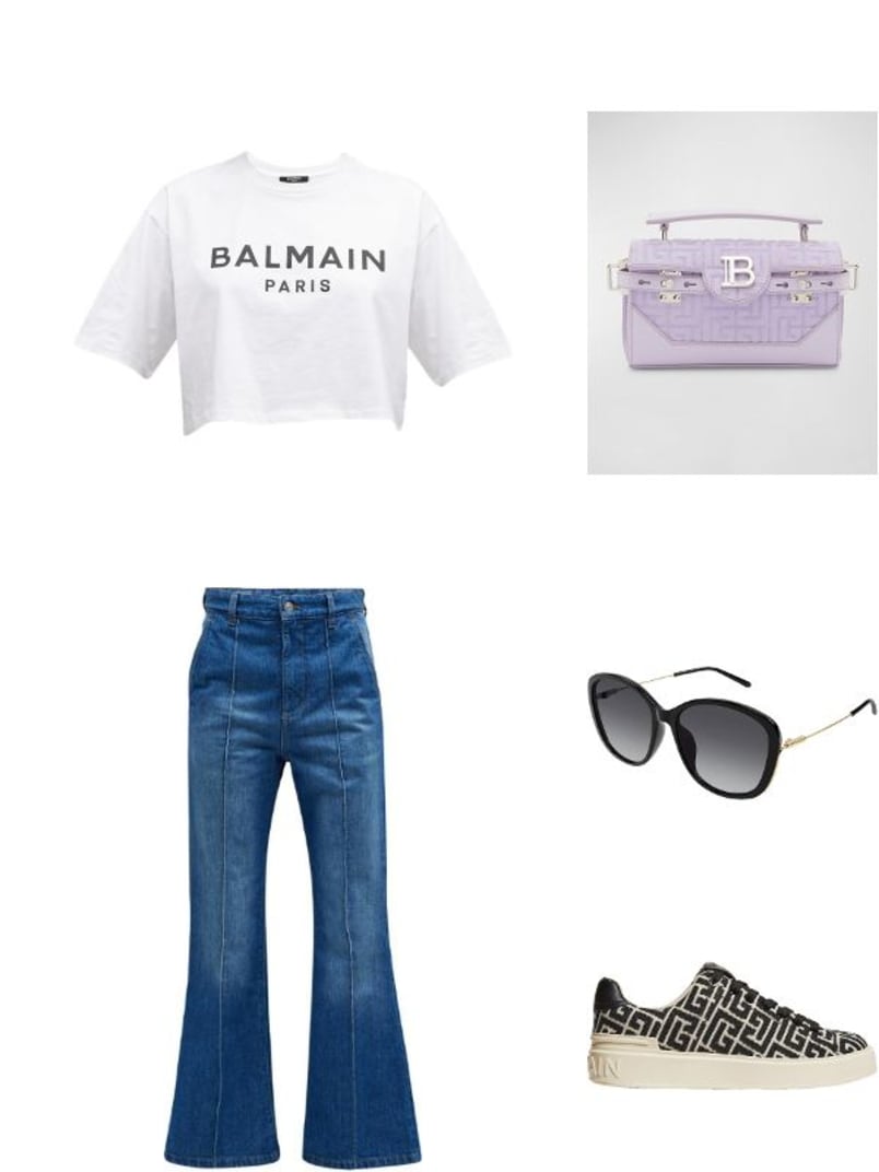 Balmain B Court Monogram Low Top Sneakers Neiman Marcus