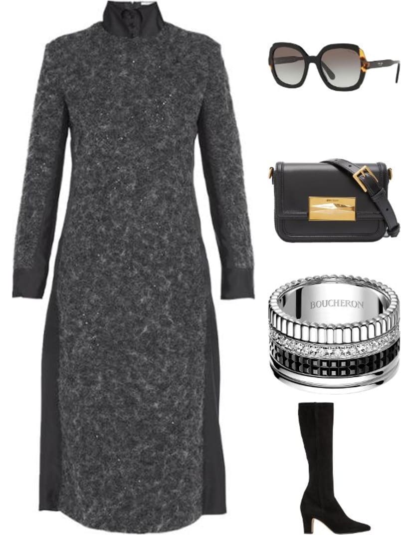 THE ROW Amaranth Paillette Knit Midi Dress | Neiman Marcus