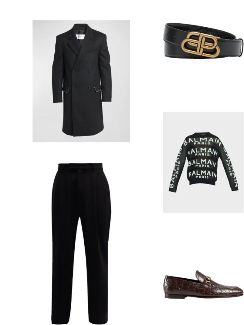 Amiri Men's DoublePleat Shiny Dress Pants Neiman Marcus