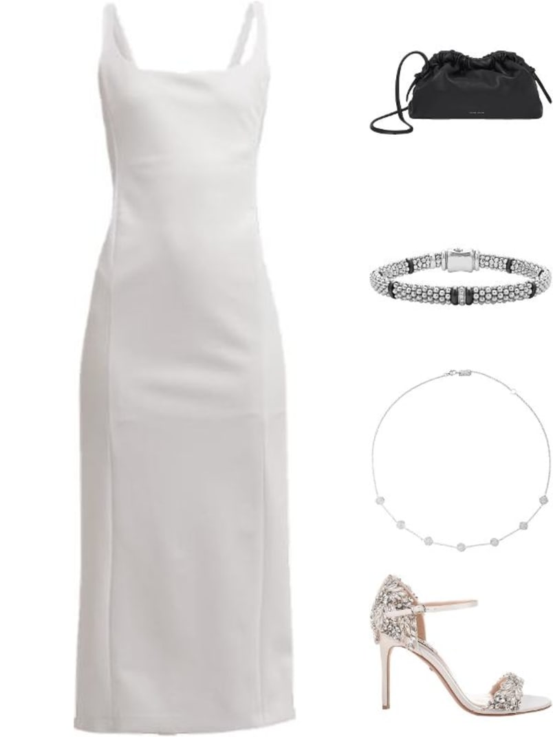 Emporio Armani Sleeveless Cutout Jersey Midi Dress | Neiman Marcus
