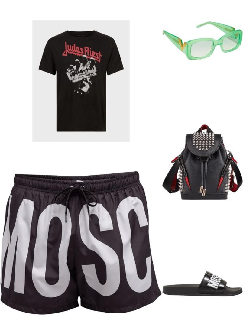 knit detail sports sandals