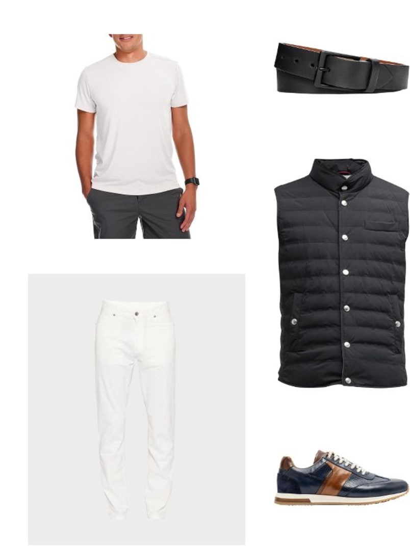 Shinola Men's Lightning Bolt Keeper Leather Belt, Black Neiman Marcus