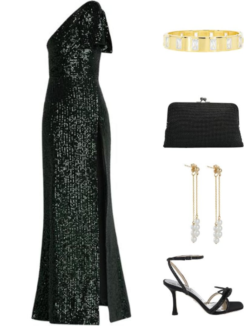 Bronx and Banco Gina Draped Strapless Lace & Velvet Gown | Neiman Marcus