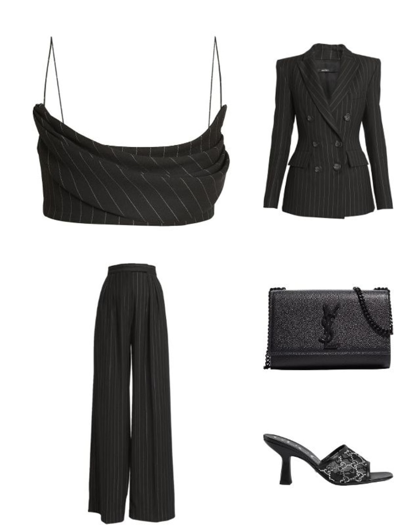 Kate Small YSL Crossbody Bag in Grained Leather