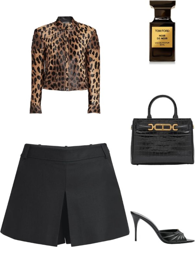 スカート TOM FORD SKIRTS BLACK/CHOCOLATE Tom Ford Black And Brown Skirt | italist