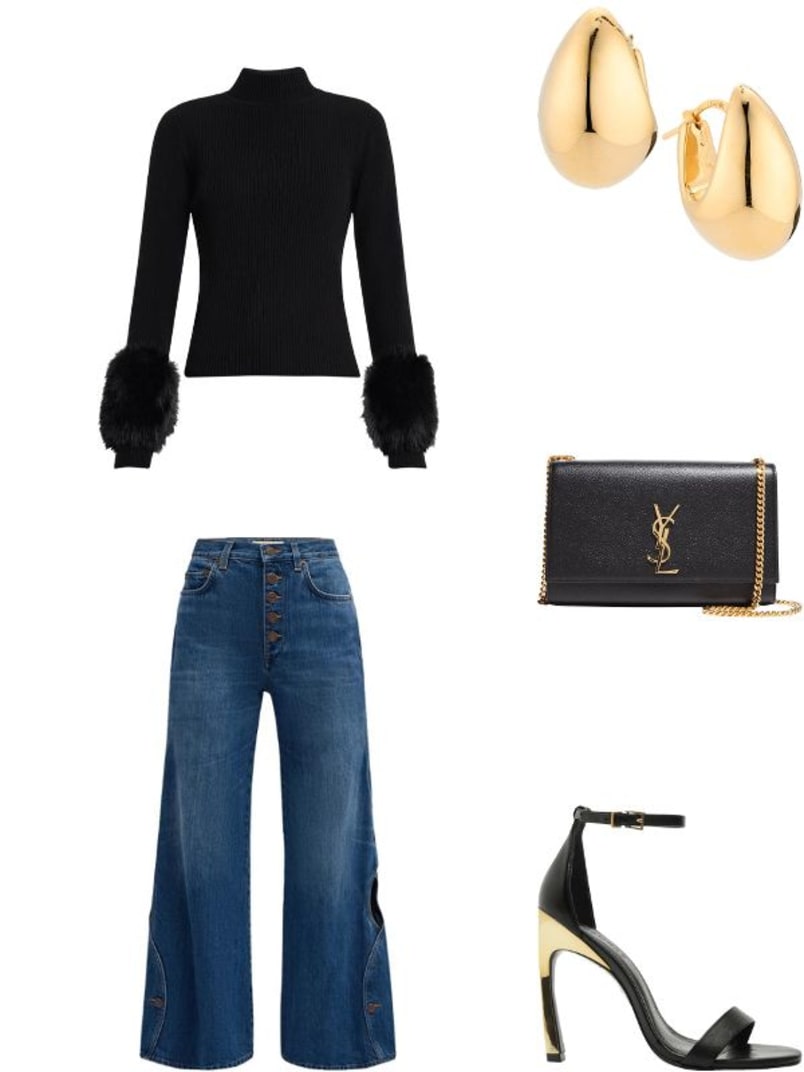 Kate Medium YSL Crossbody Bag in Grained Leather