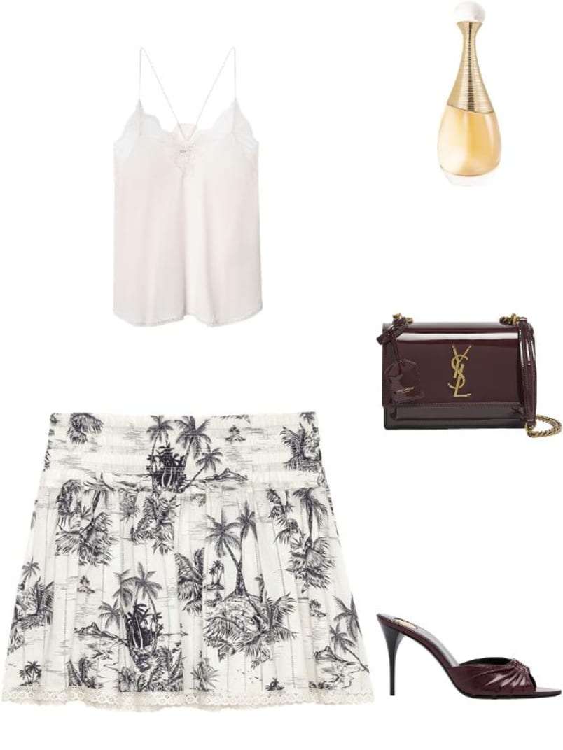 Sunset Small YSL Crossbody Bag in Patent Leather 