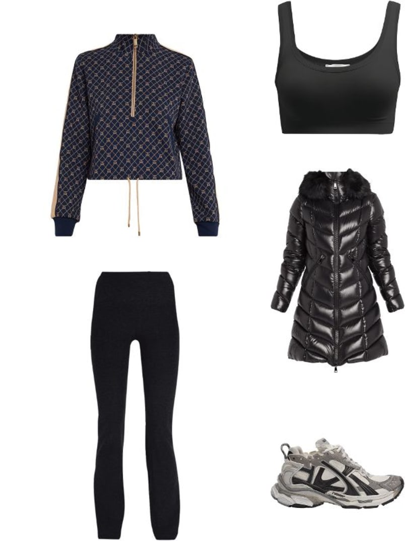 Ezra Morgan Monogram Quarter-Zip Pullover