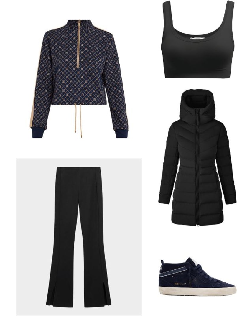 Ezra Morgan Monogram Quarter-Zip Pullover