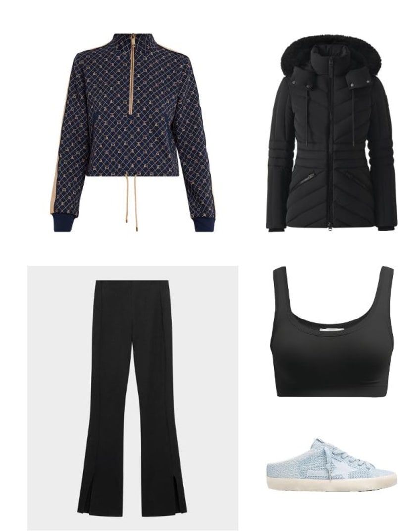 Ezra Morgan Monogram Quarter-Zip Pullover