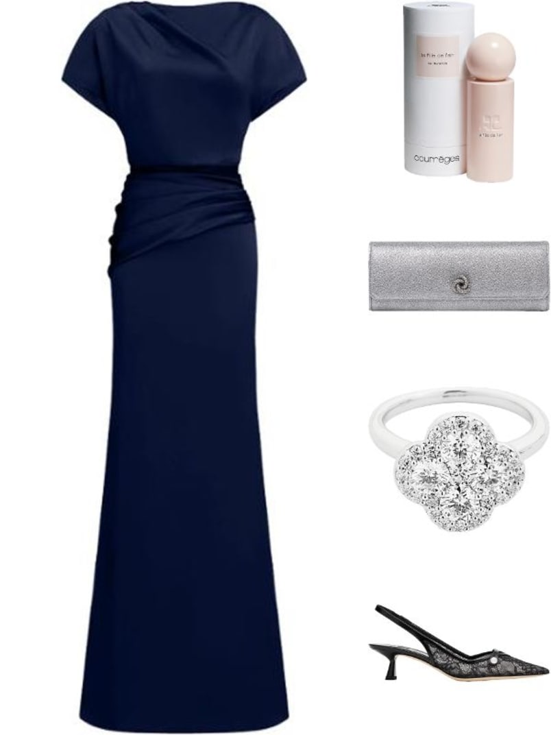 Mini Robbie Metallic Flap Clutch Bag