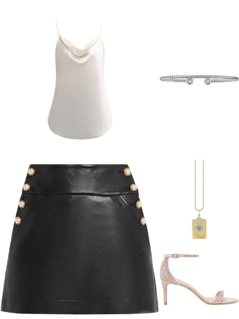 14K The Eye Tarot Card Pendant Necklace