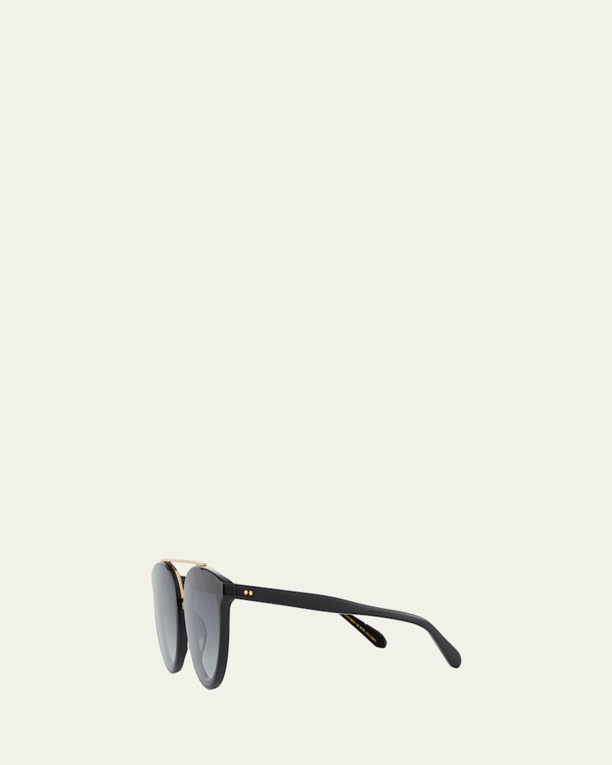 KREWE CLIO ROUND ACETATE SUNGLASSES, BLACK PROD235860055