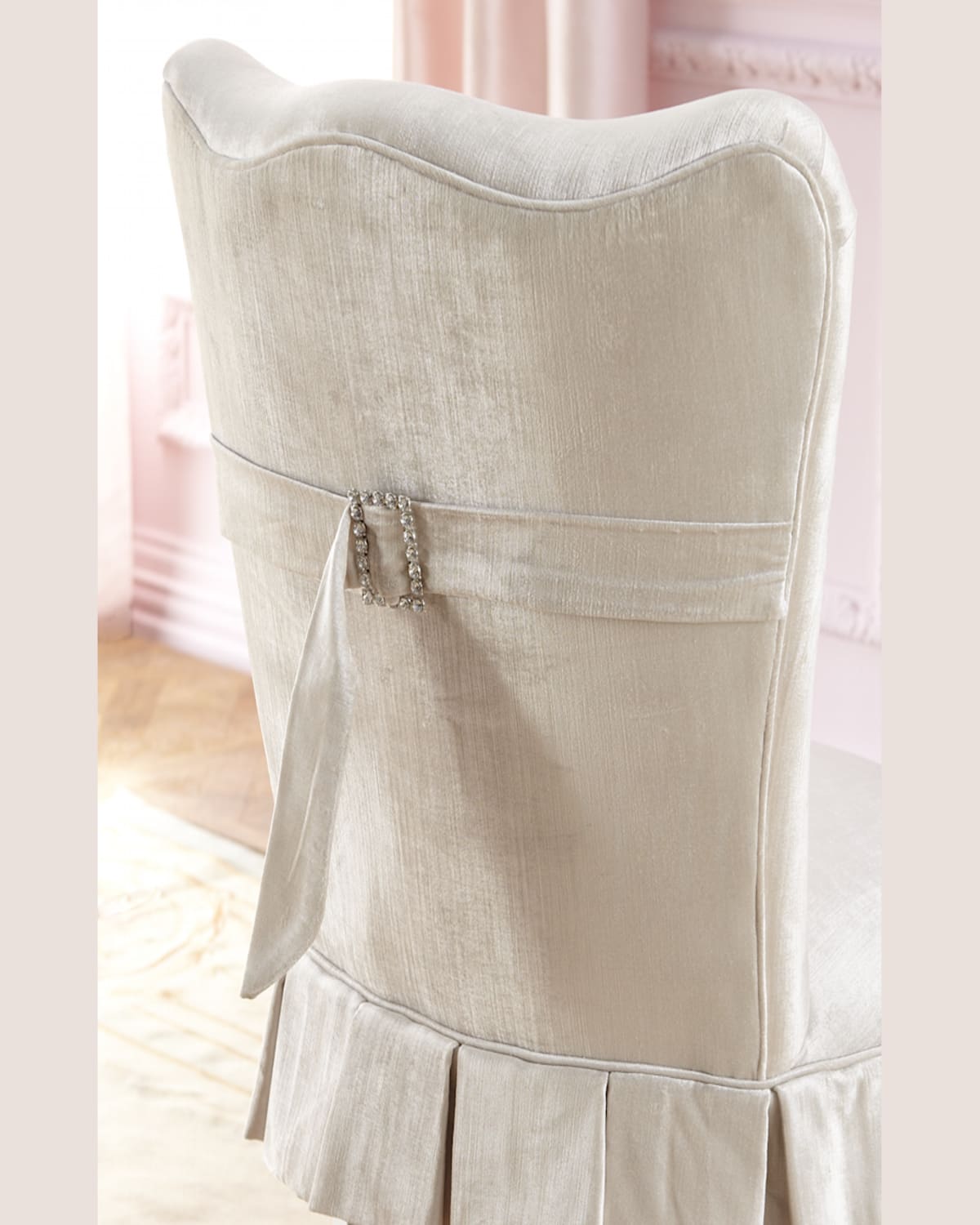 Haute House Shelly Vanity Chair In Ivory