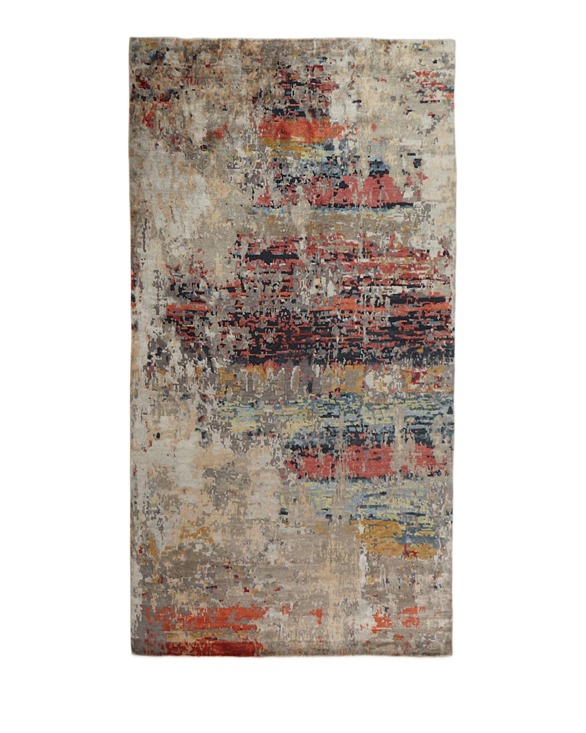Josie Natori Titus Hand Knotted Rug, 4' X 6' In Tan/multi