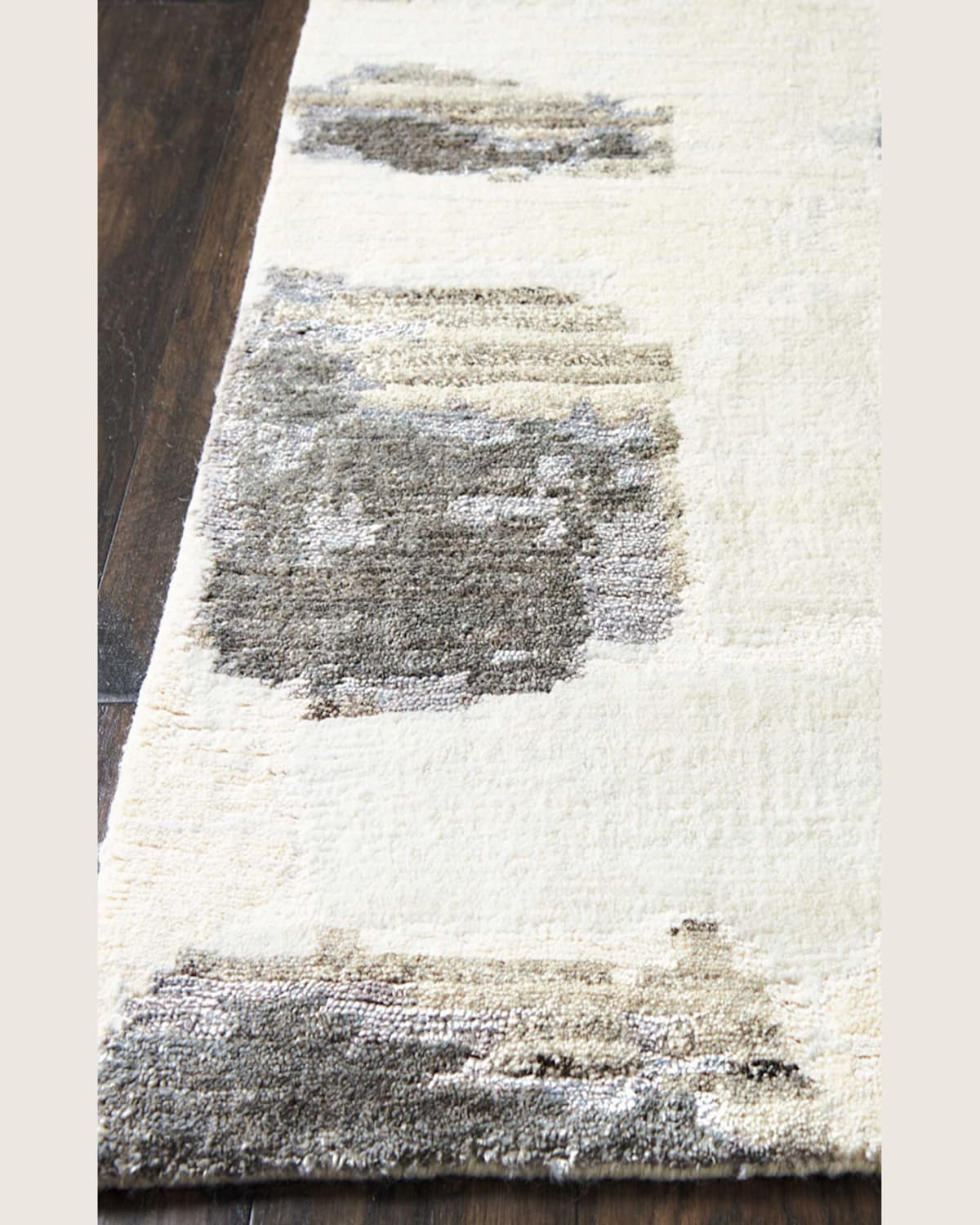 Christopher Guy Misted Morning Hand-knotted Rug, 9' X 12' In Marbled White