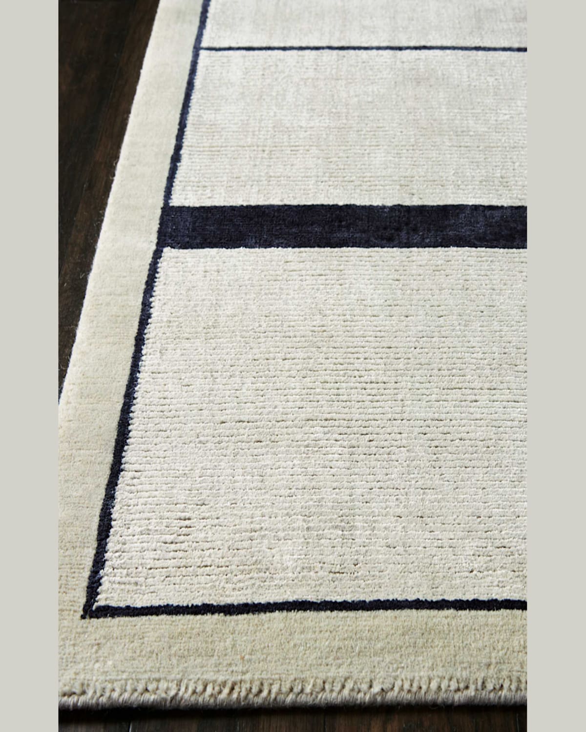 Christopher Guy Avenue Silvery Moon Hand-knotted Rug, 9' X 12' In Silver Gray