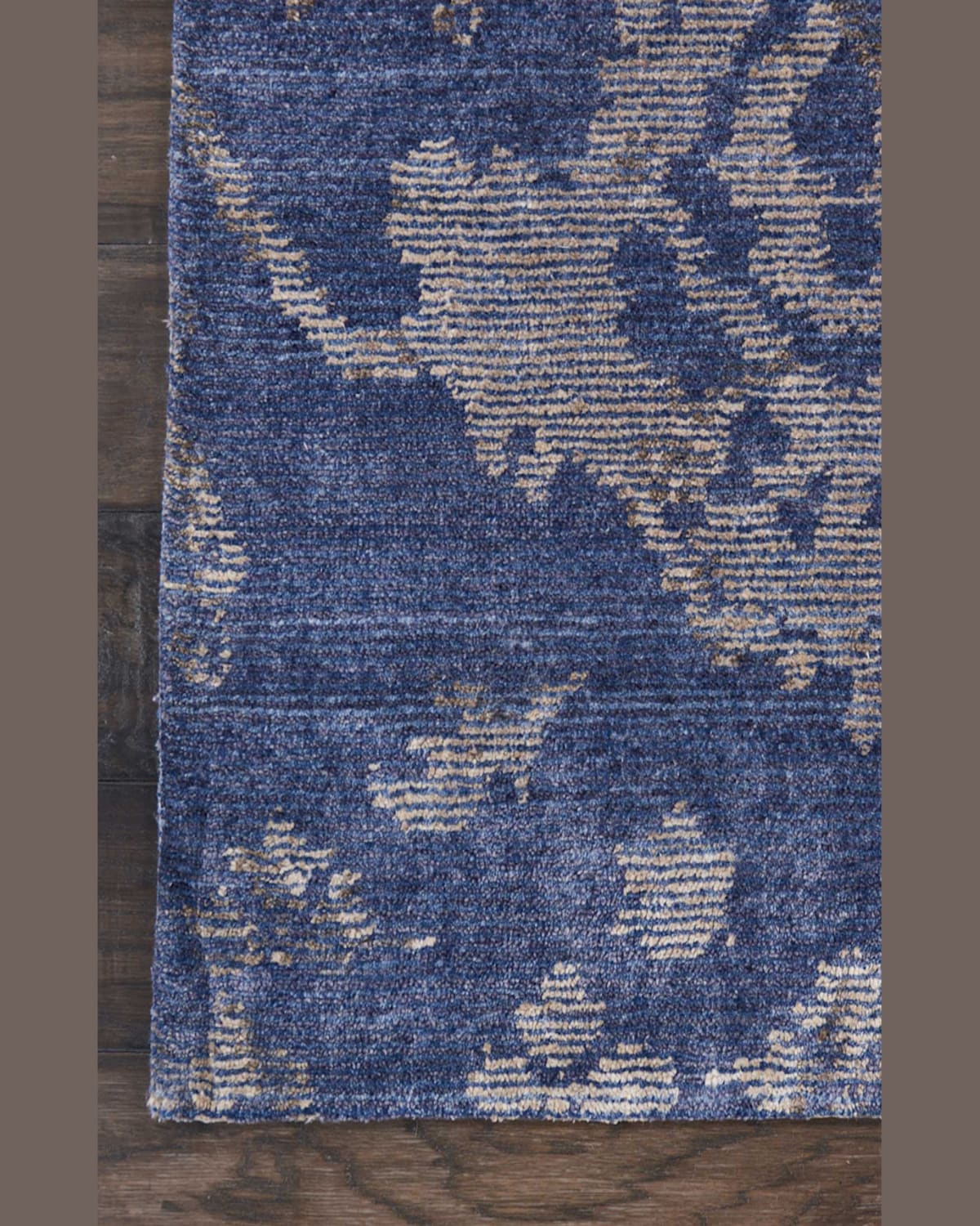 Nourcouture Kady Hand-knotted Area Rug, 8' X 10' In Navy