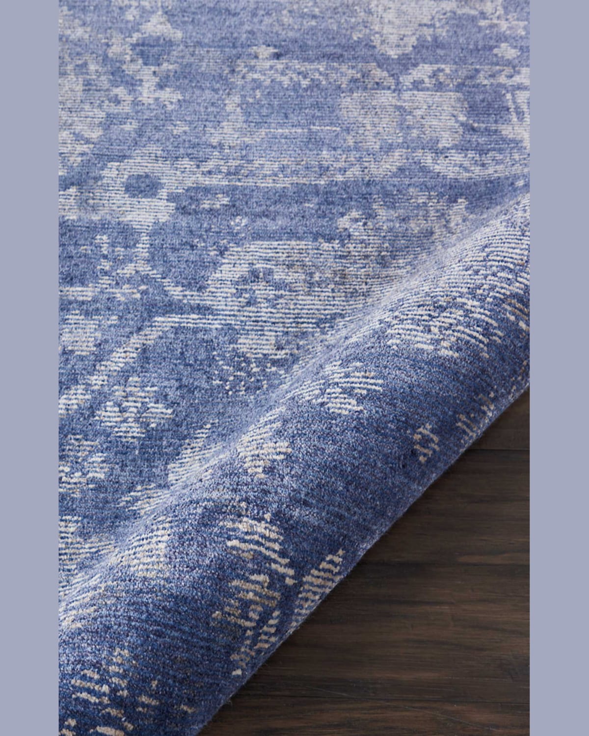 Nourcouture Kady Hand-knotted Area Rug, 6' X 8' In Navy