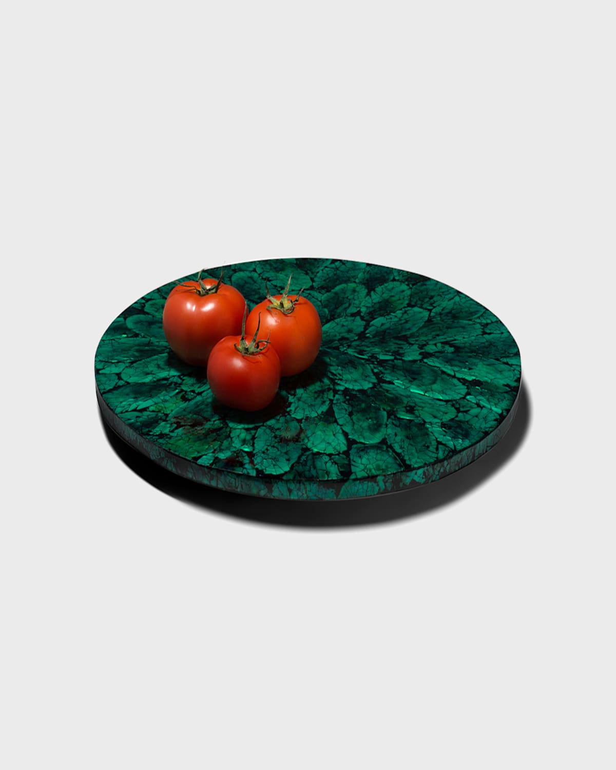 Ladorada Mother Of Pearl Revolving Tray, Green