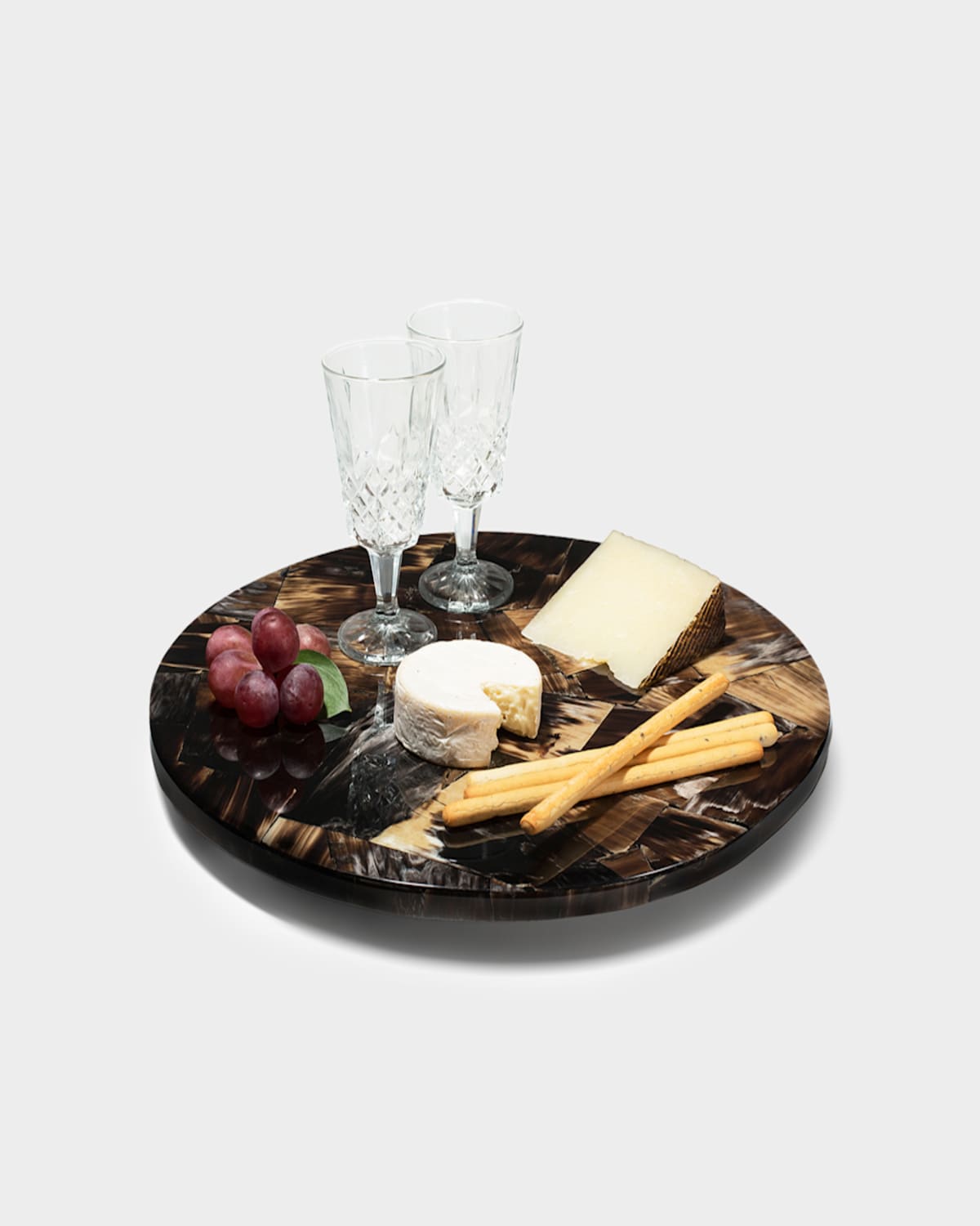 Ladorada Horn Veneer Revolving Tray