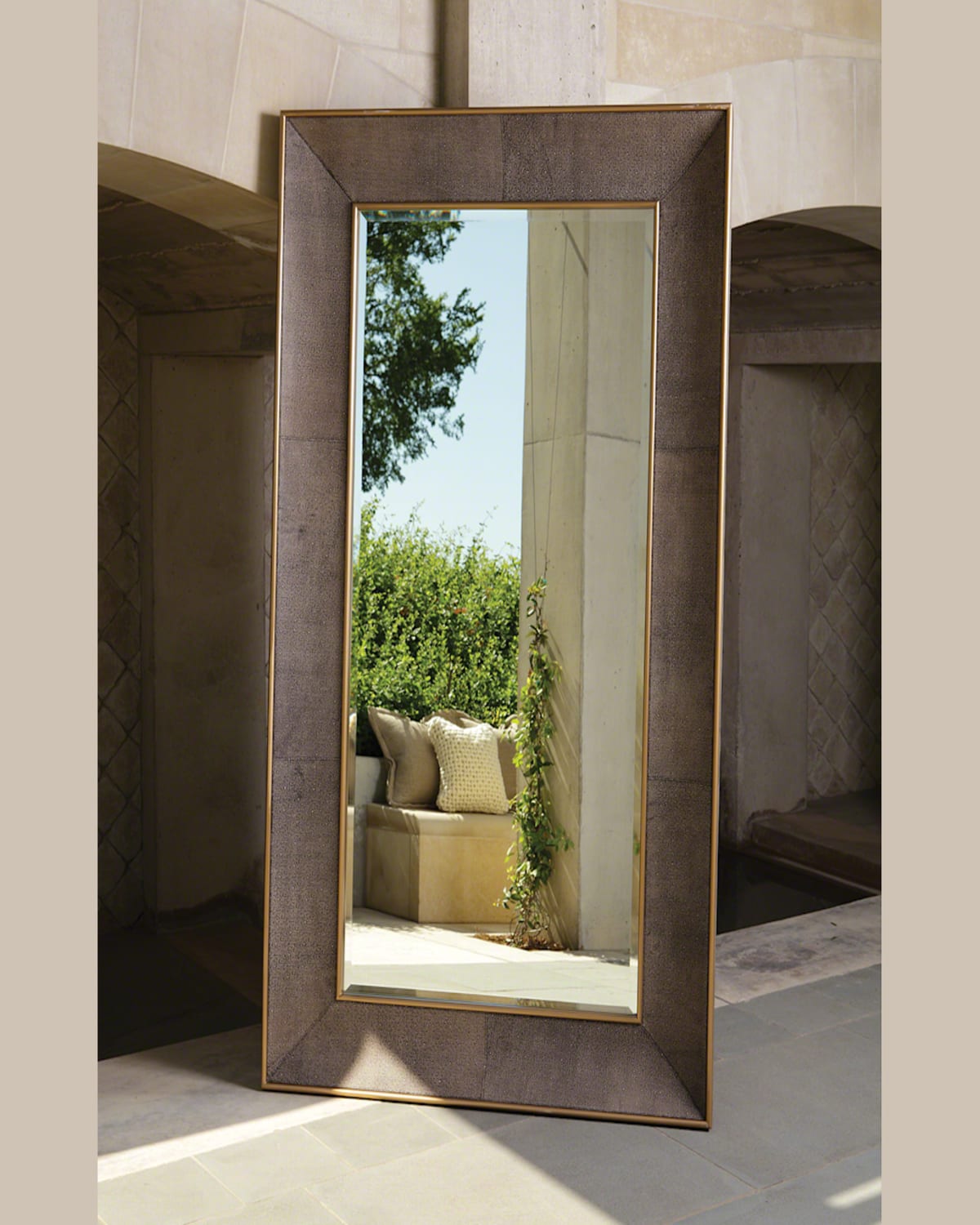Global Views Churchill Floor Mirror