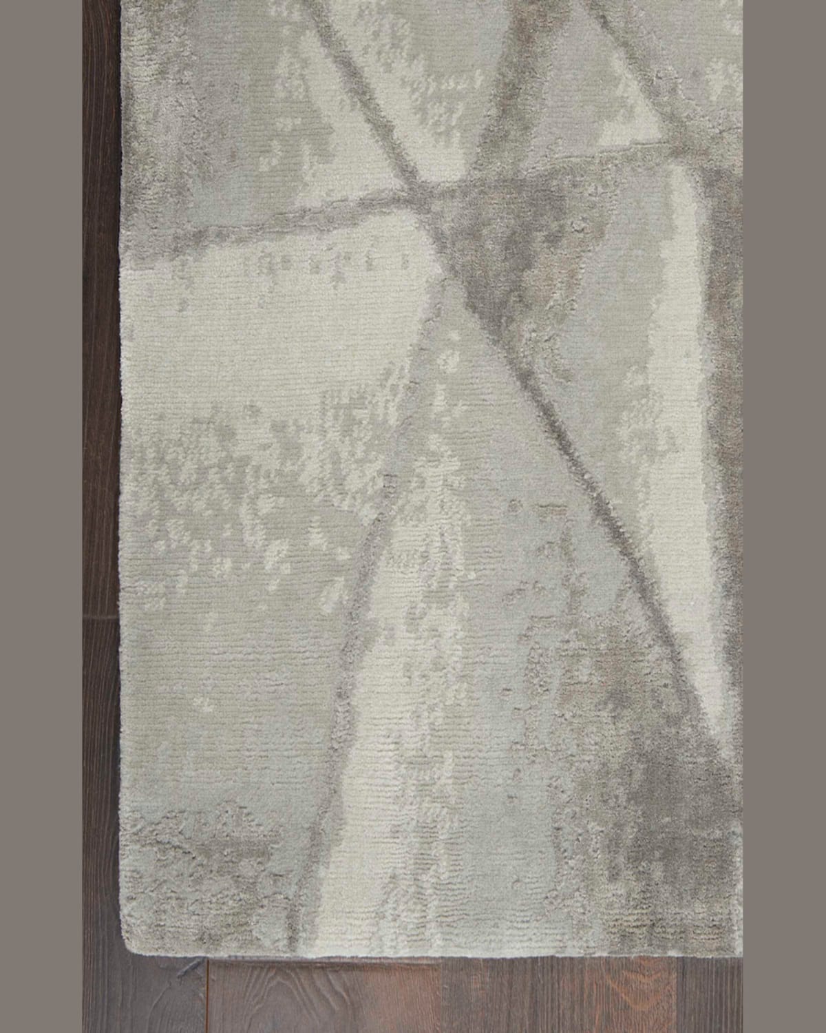 Nourcouture Angulaire Hand-knotted Rug, 8' X 10' In Gray