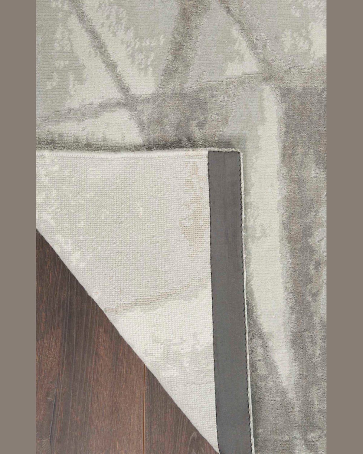 Nourcouture Angulaire Hand-knotted Rug, 8' X 10' In Gray