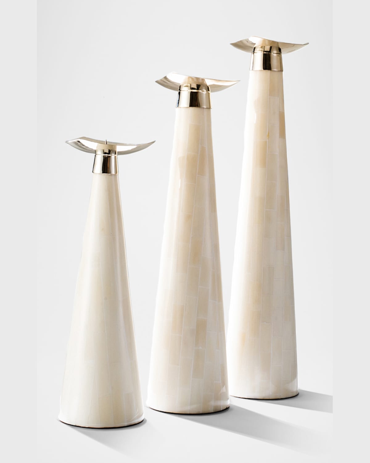 Shop Ladorada Bone Candlestick Holder Trio Set