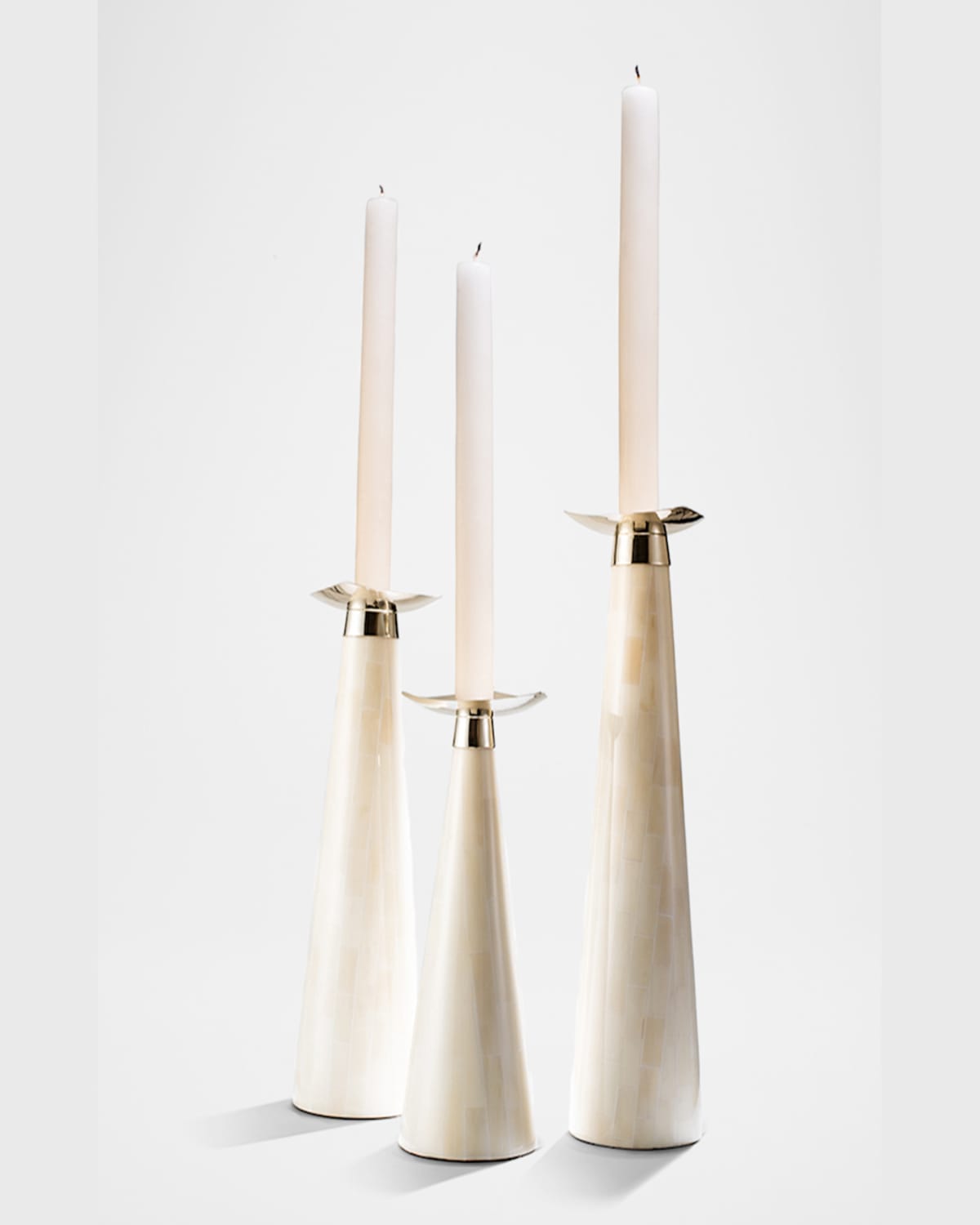 Shop Ladorada Bone Candlestick Holder Trio Set