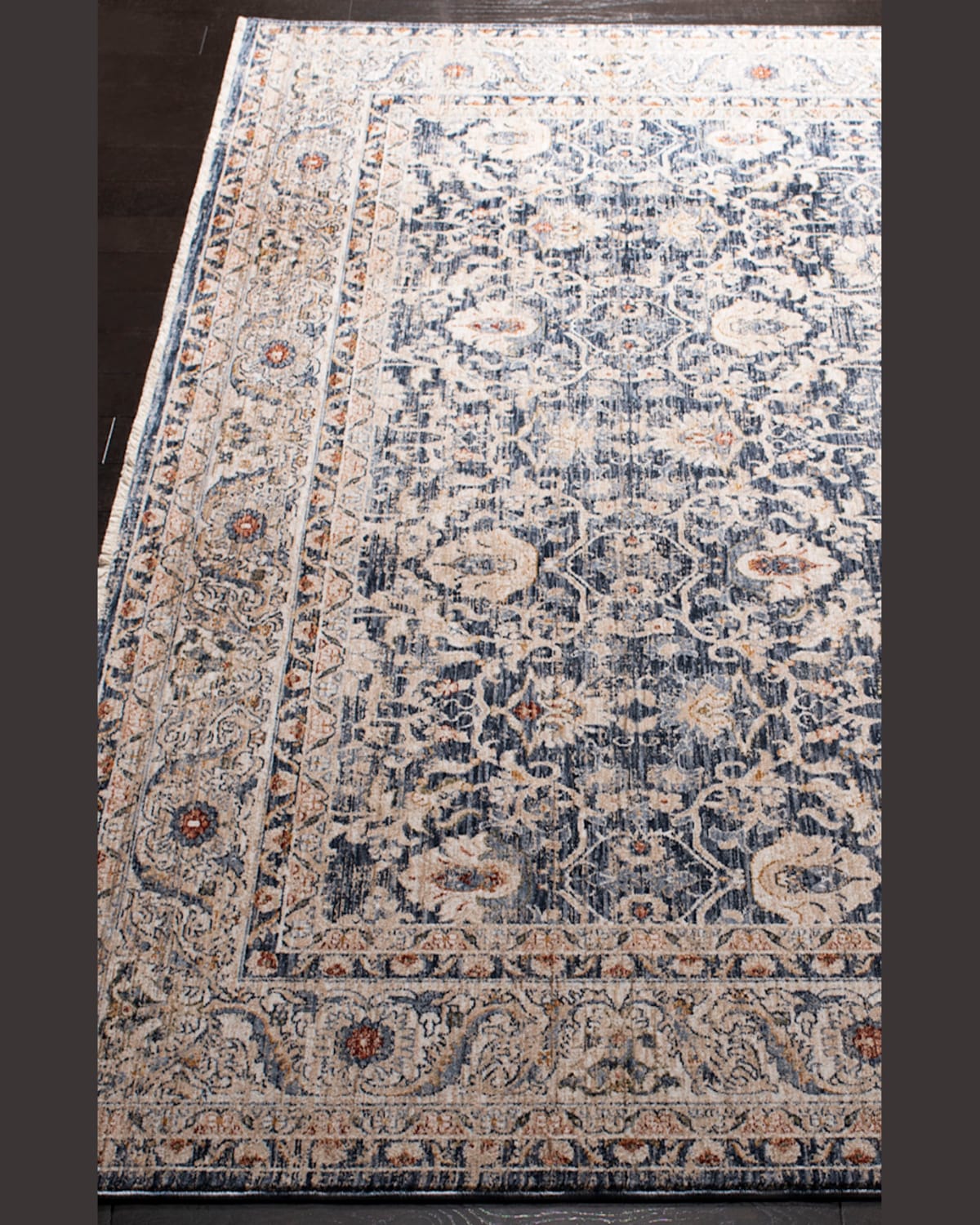 Ralph Lauren Warwick Navy Power-loomed Rug, 9' X 12' In Navy