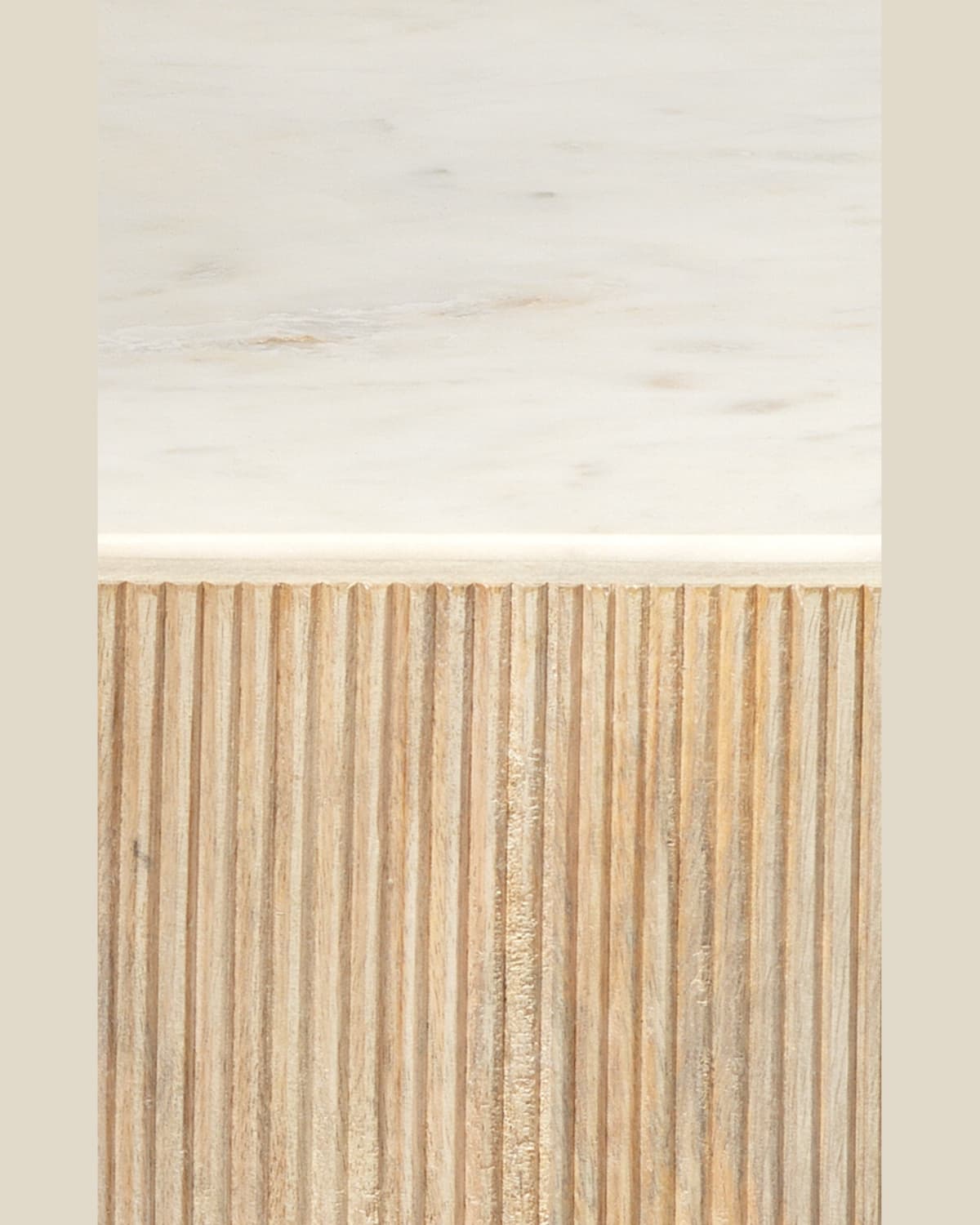 Jamie Young Medium Argon Hexagon Side Table In Natural And White
