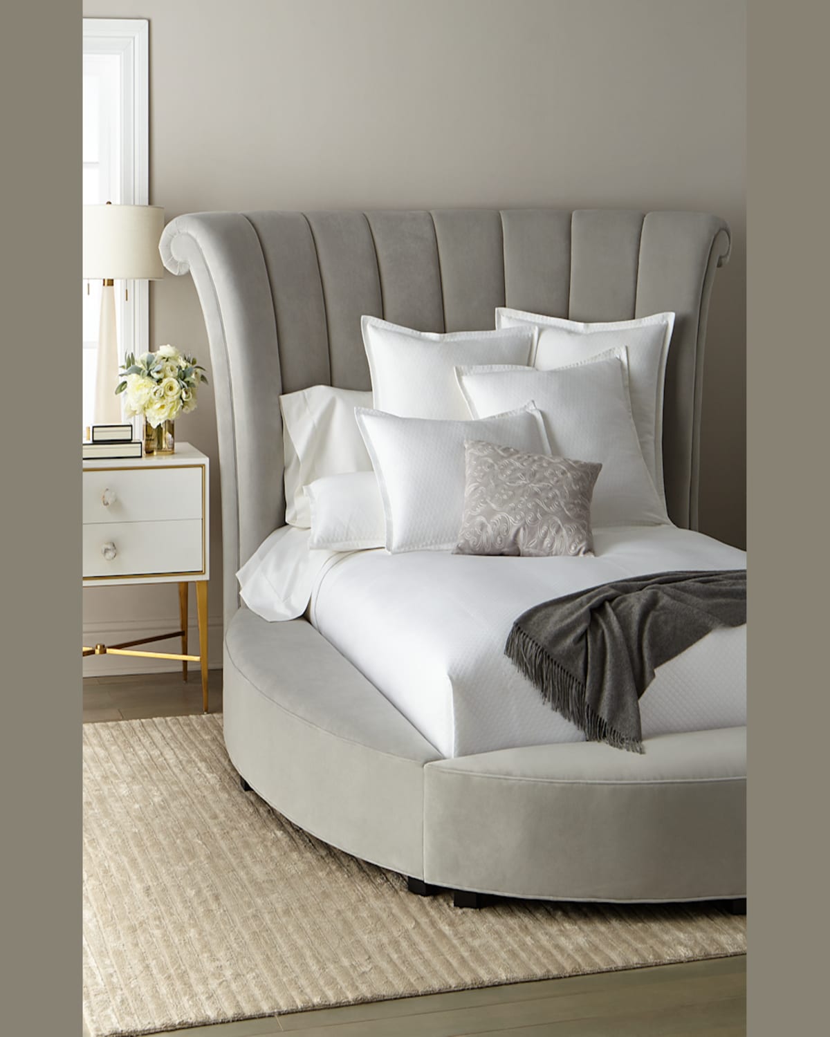 Haute House Katya Silver Queen Bed In Silver