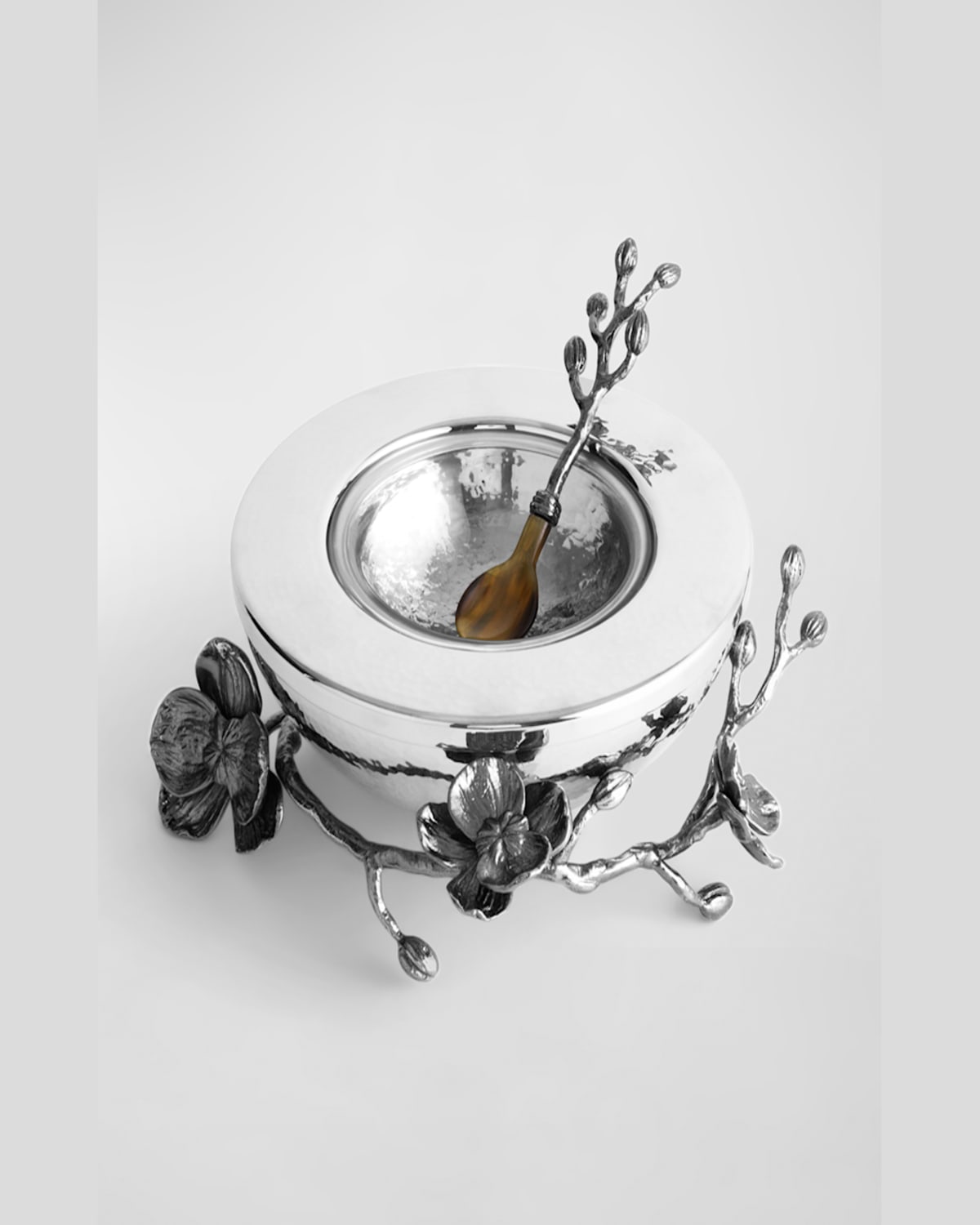 Michael Aram Black Orchid Caviar Dish With Spoon
