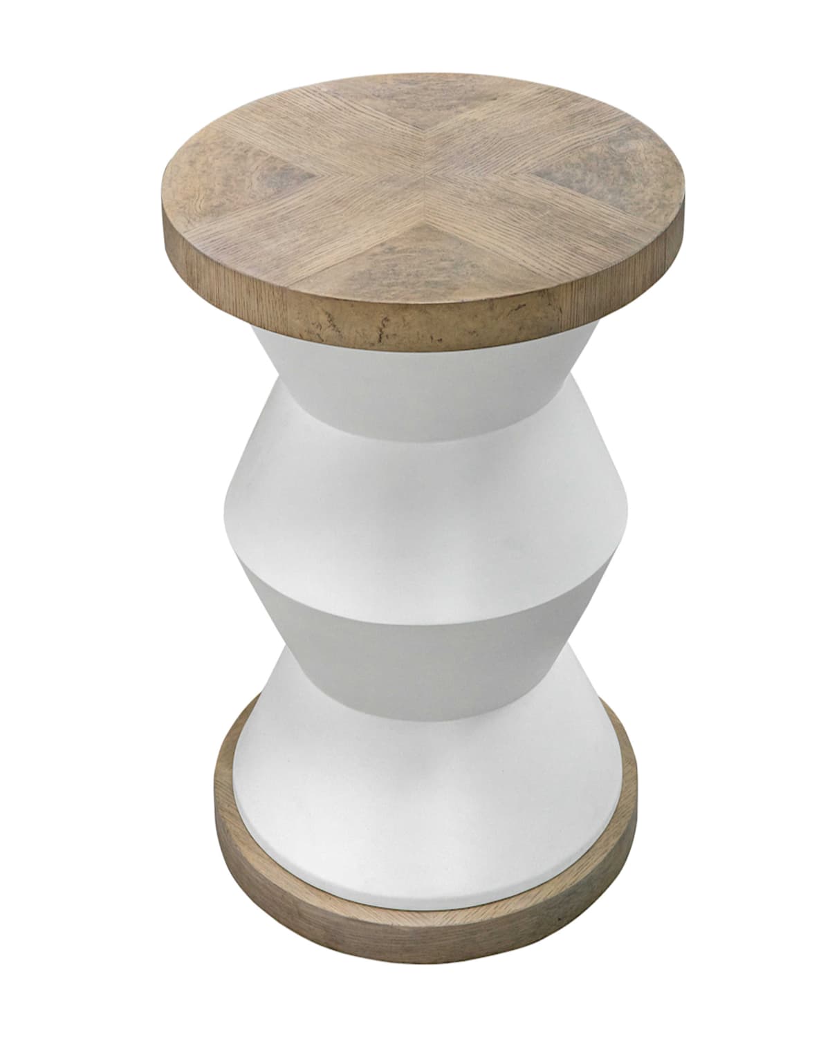 The Uttermost Co Forde Side Table In White
