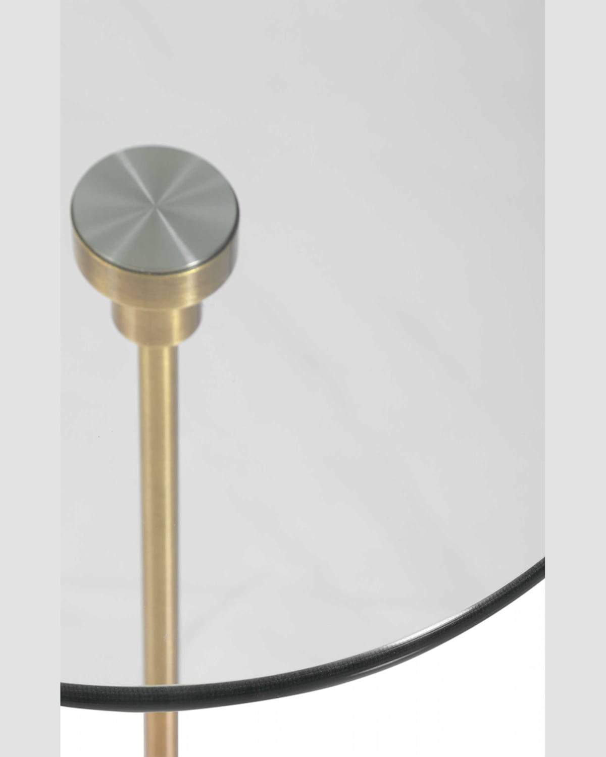 The Uttermost Co Embry Accent Table In Brass/white