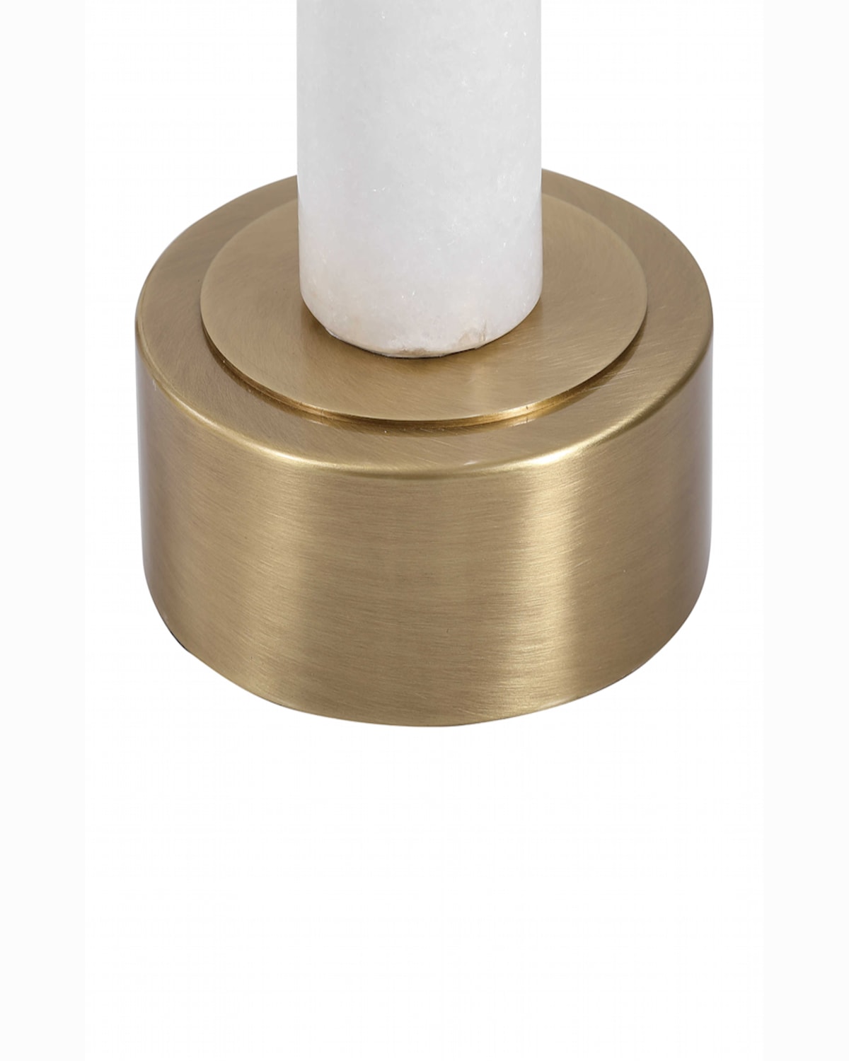 The Uttermost Co Embry Accent Table In Brass/white