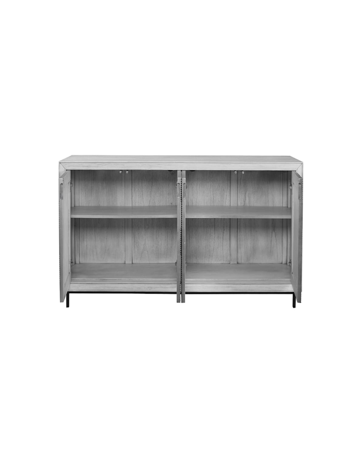 The Uttermost Co Noah Console Cabinet In Pewter Gray 
