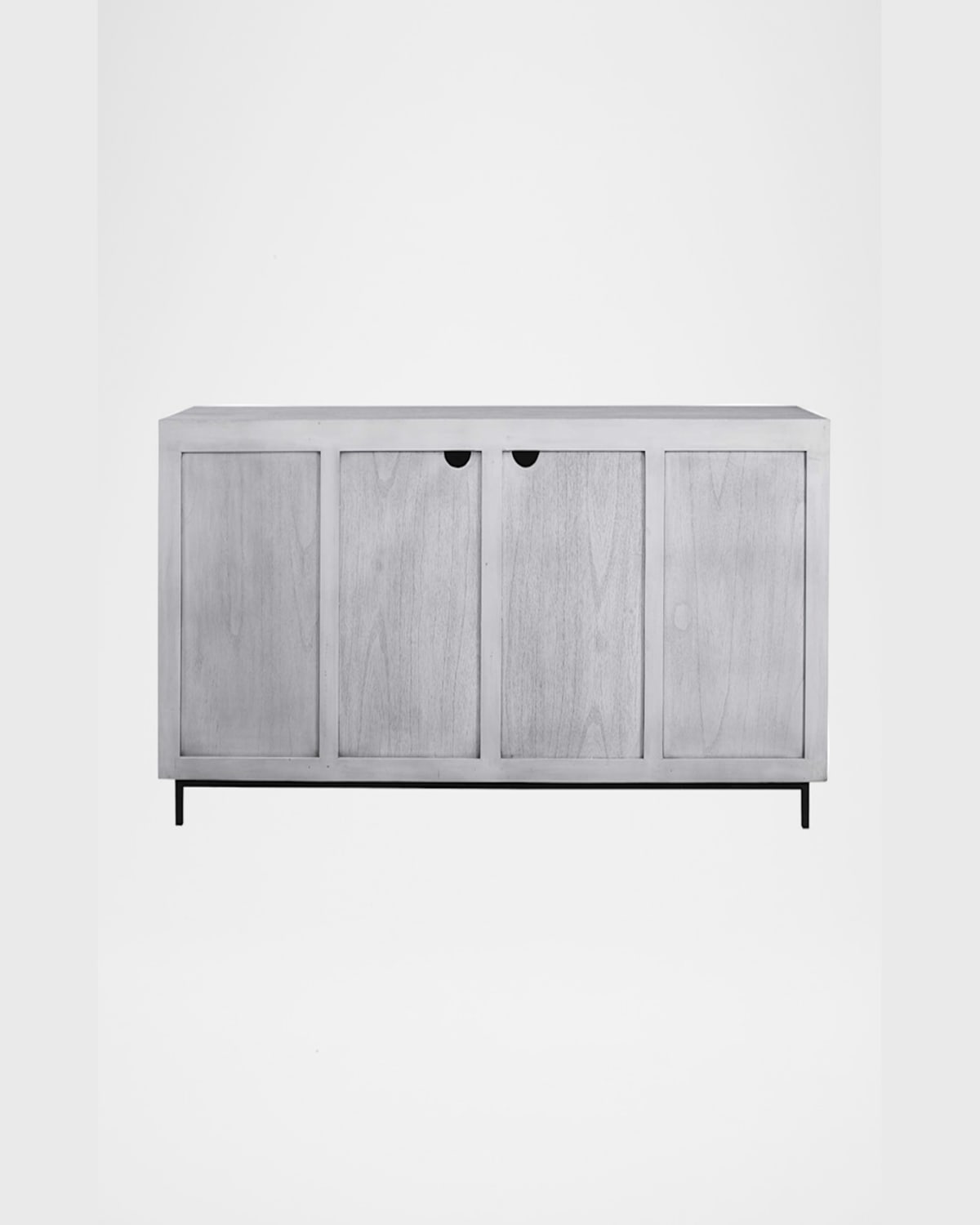 The Uttermost Co Noah Console Cabinet In Pewter Gray 
