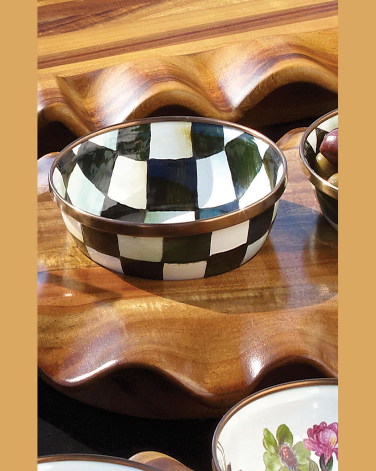 Mackenzie-childs Courtly Check Relish Dish