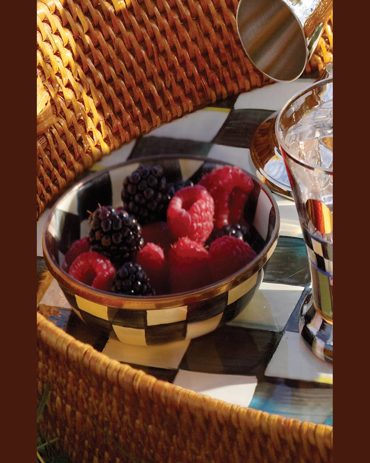 Mackenzie-childs Courtly Check Relish Dish