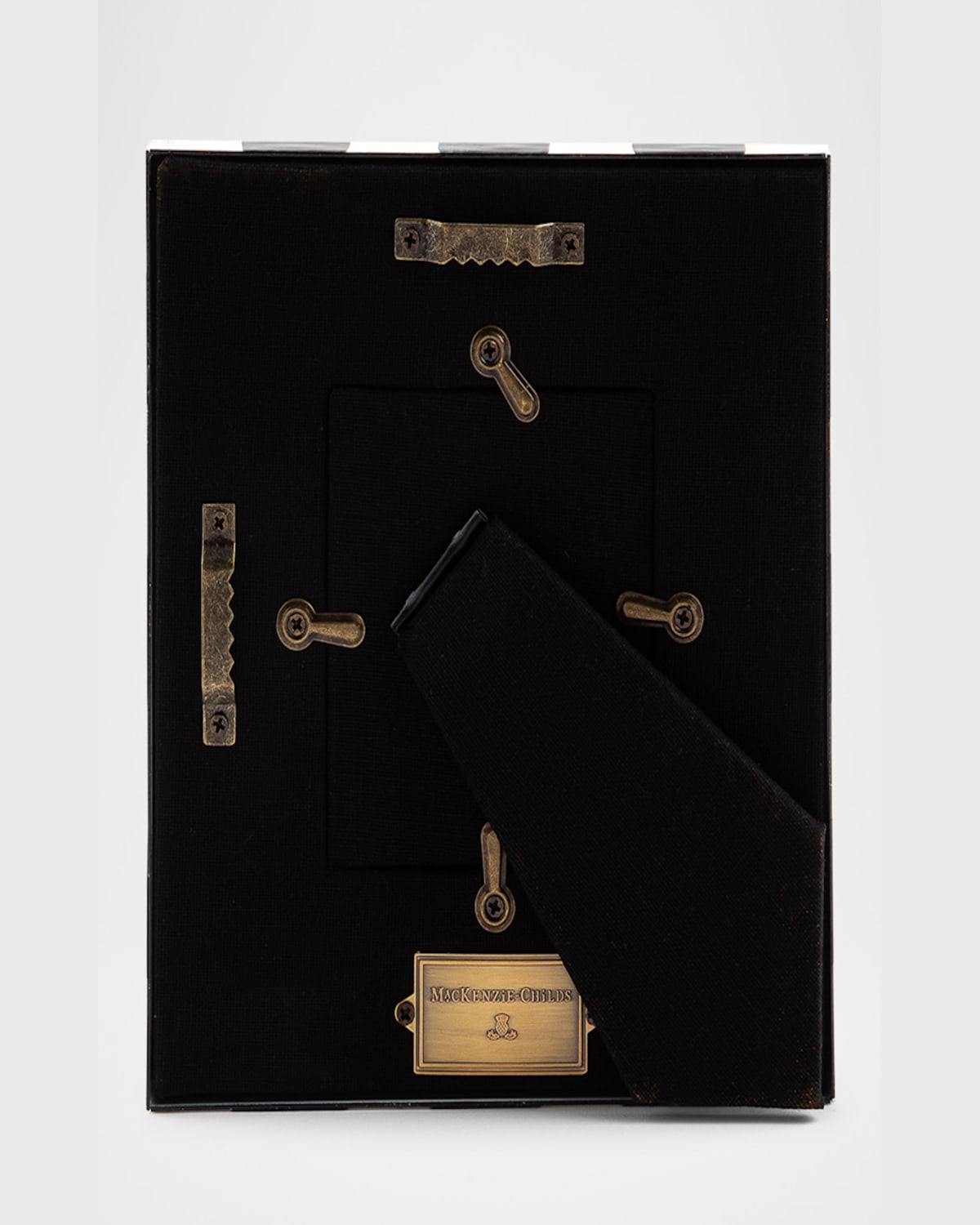 MACKENZIE-CHILDS COURTLY CHECK ENAMEL FRAME, 2.5" X 3" PROD144160186