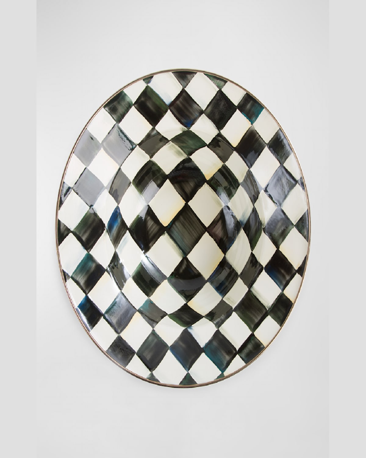 Shop Mackenzie-childs Courtly Check Serving Bowl