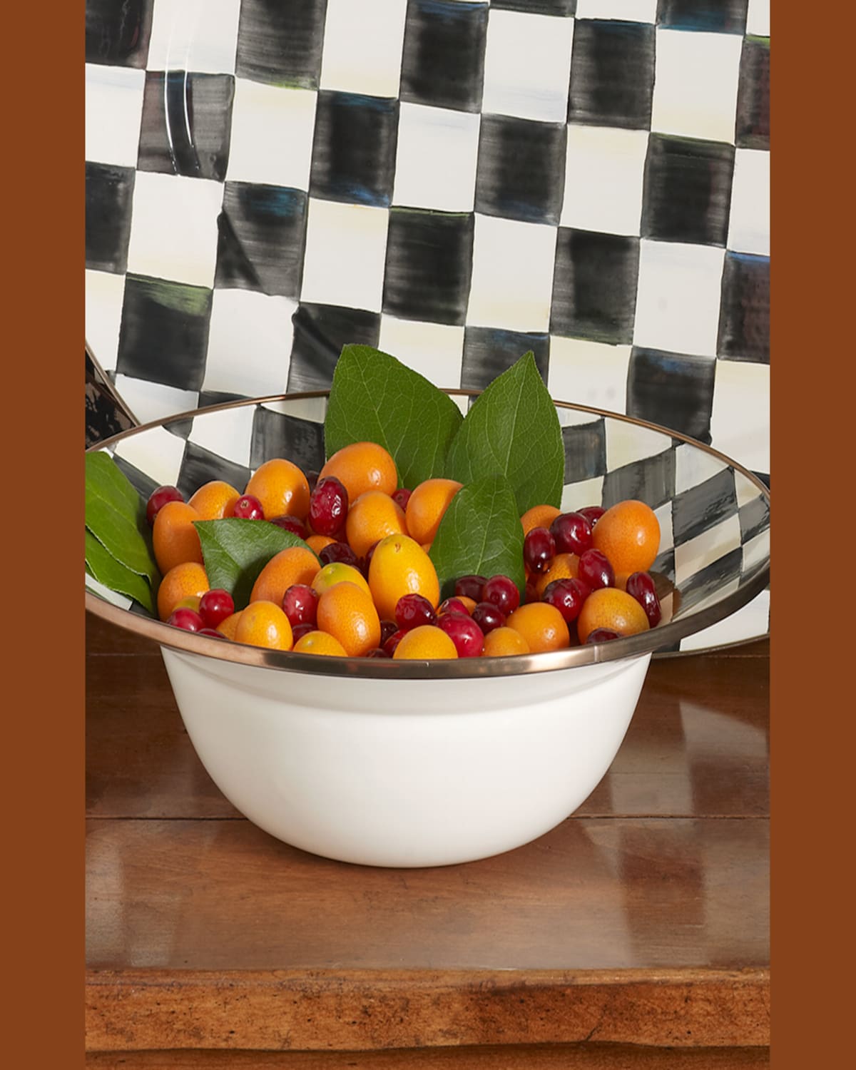 Shop Mackenzie-childs Courtly Check Serving Bowl