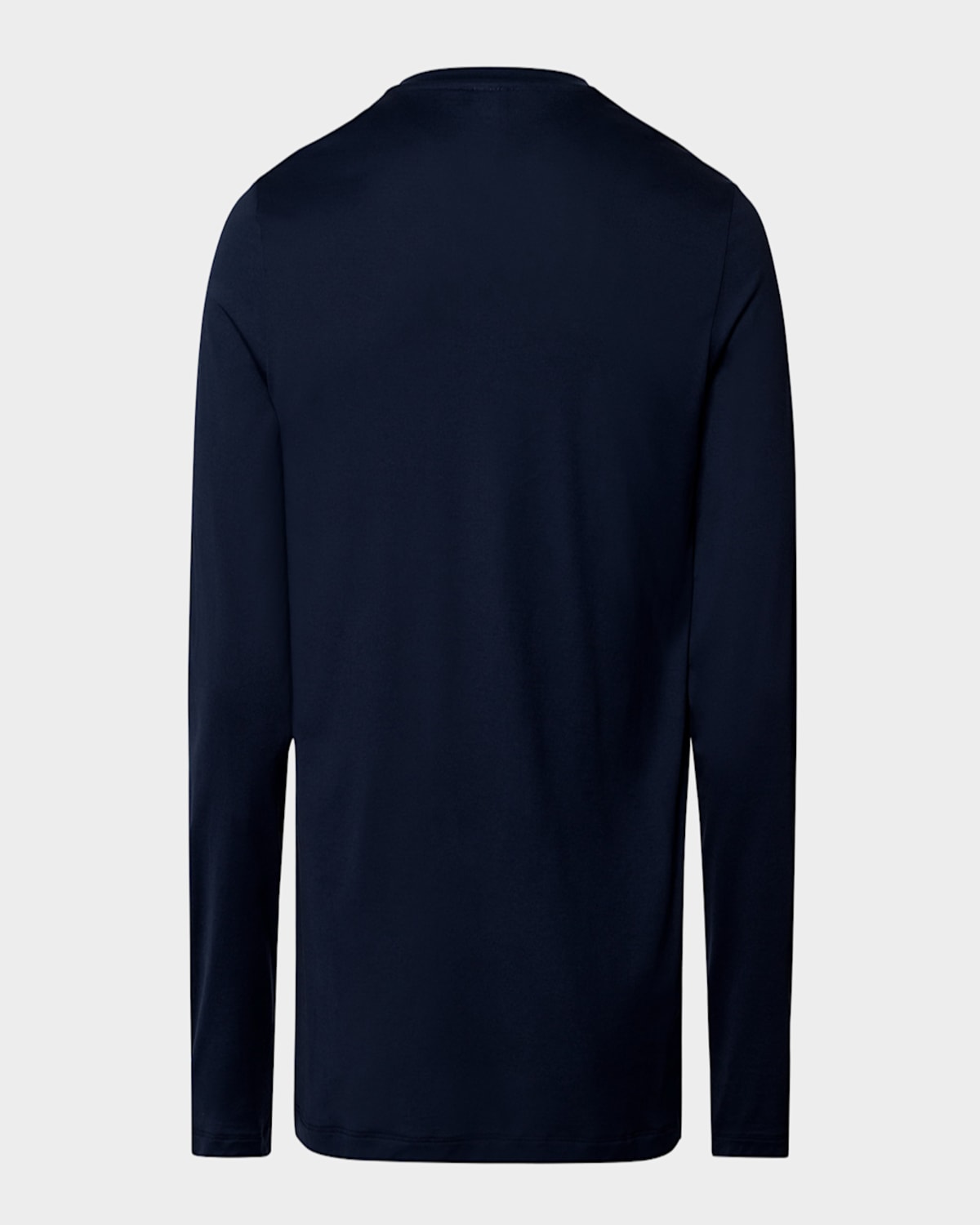 Hanro Night And Day Long Sleeve Shirt In Blue