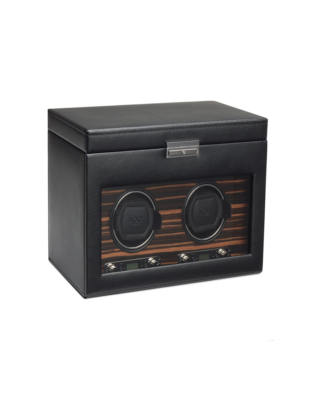 Wolf Roadster Double Watch Winder In Black