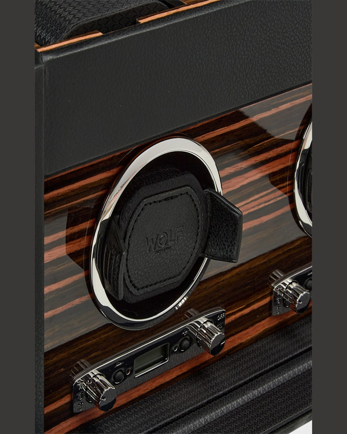 Wolf Roadster Double Watch Winder In Black