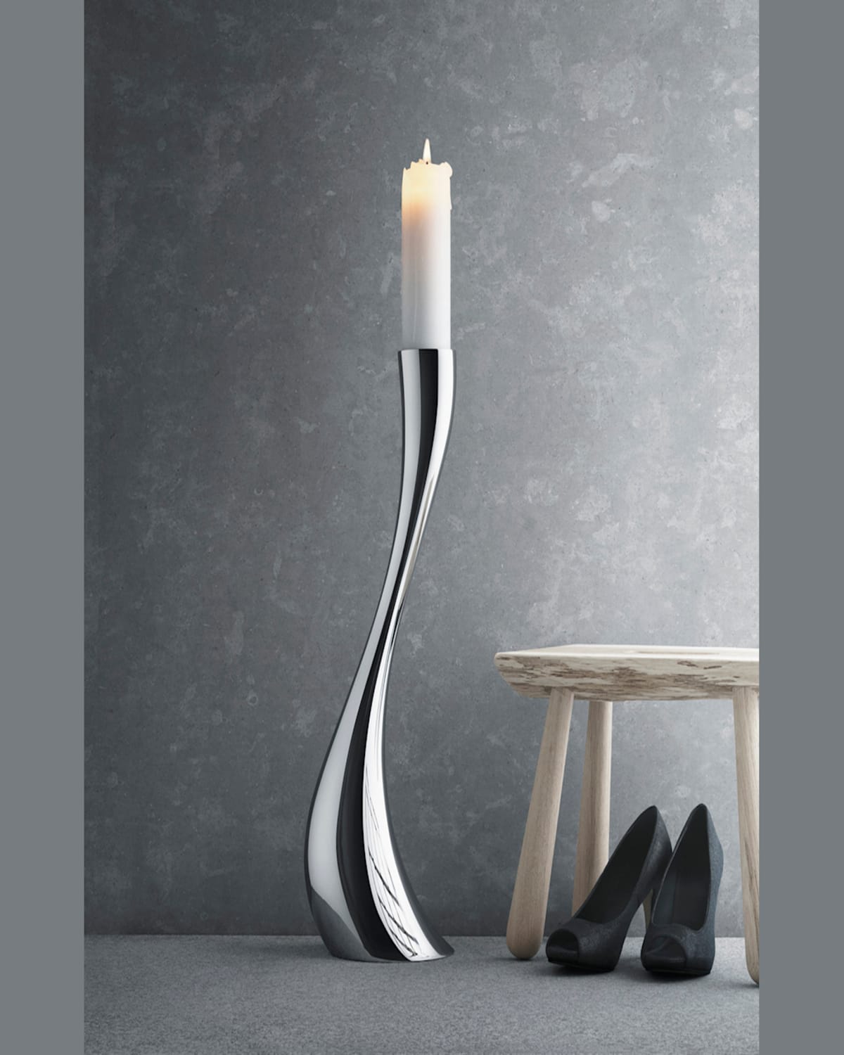 Georg Jensen Cobra Candleholder Small Three-piece Set
